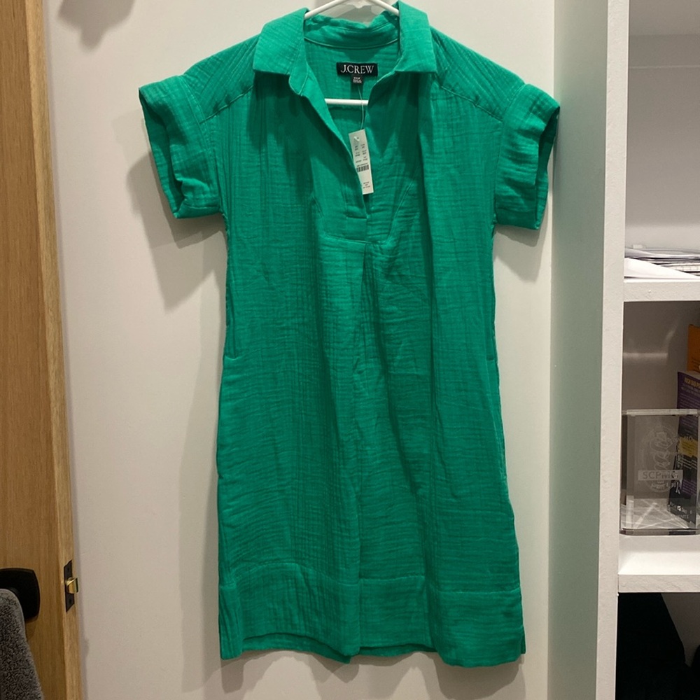 Jcrew XXS green dress with tags!